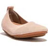Fitflop Allegro Knit Ballet Flat In Neutral