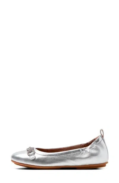 Fitflop Allegro Sparkle Ballet Flat In Silver