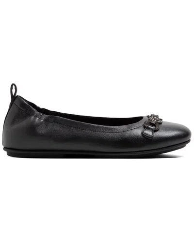 FITFLOP FITFLOP ALLEGRO SPARKLE LEATHER BALLERINA FLAT