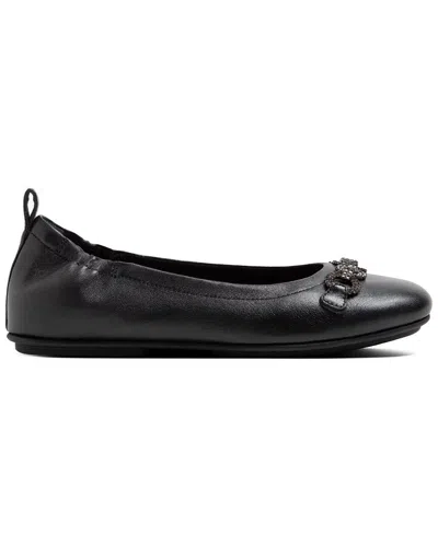 FITFLOP FITFLOP ALLEGRO SPARKLE LEATHER BALLERINA FLAT