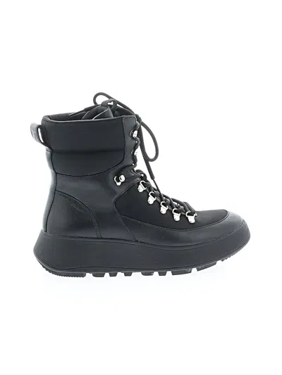 Pre-owned Fitflop Boots In Black