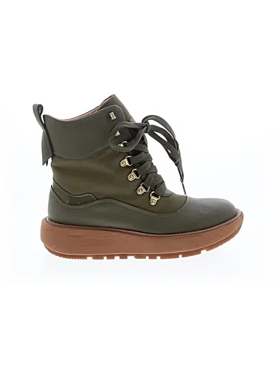 Pre-owned Fitflop Boots In Green