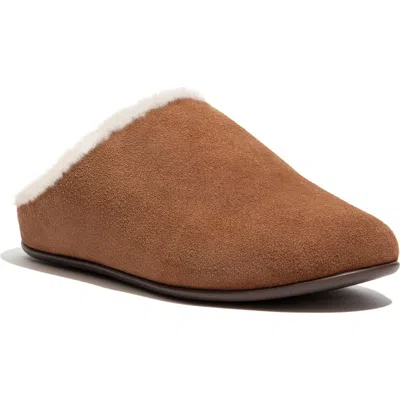 Fitflop Chrissie Shearling In Brown