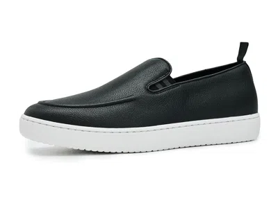 Fitflop Craft-q Tumbled-leather Moc Loafers In Black