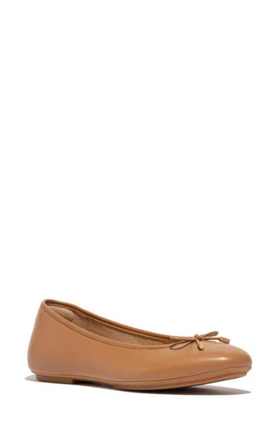 Fitflop Delicato Ballet Flat In Desert Tan
