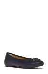 Fitflop Women's Delicato Bow Soft Ballerina Flats In Midnight Navy