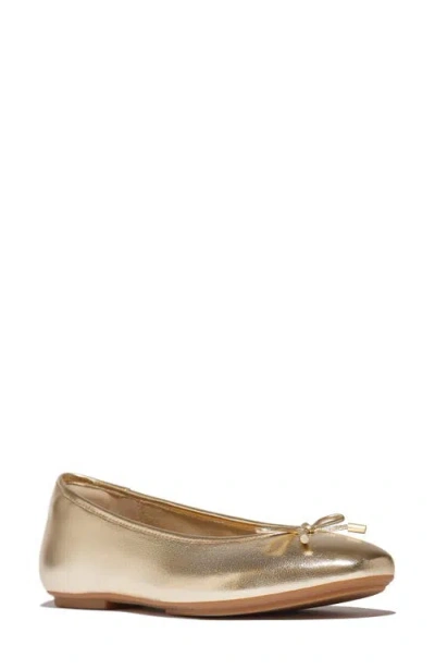 Fitflop Delicato Ballet Flat In Platino