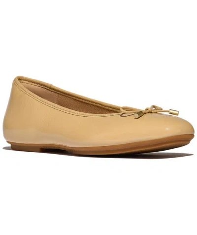 Fitflop Delicato Bow Pat Lea Ballet In Brown