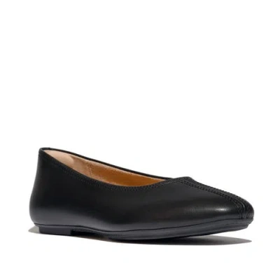 Fitflop Delicato High-cut Soft-leather Ballet Flats In Multi