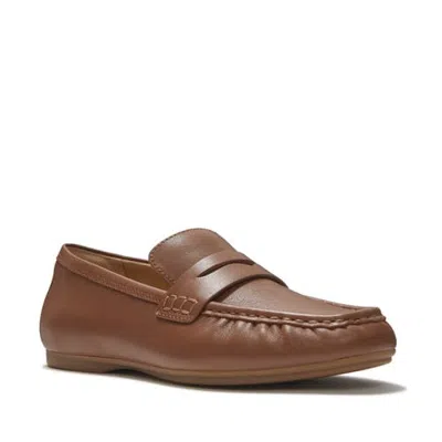Fitflop Delicato Leather Loafers In Brown