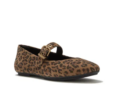 Fitflop Delicato Mary Jane Flat In Leopard Print