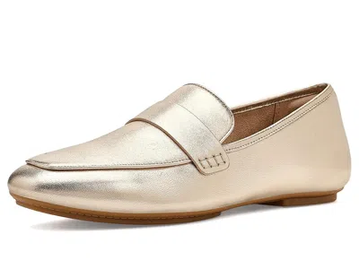 Fitflop Delicato Soft Metallic-leather Loafers In Silver