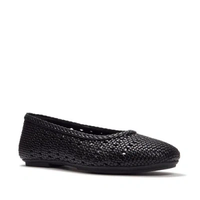 Fitflop Delicato Woven Ballerinas Flats In Black