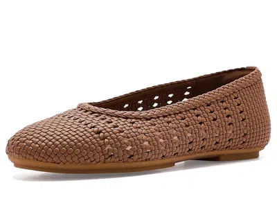 Fitflop Delicato Woven Ballerinas Women's Dress Flat Shoes Terracotta Tan: 6 M (b) In Brown