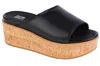 Fitflop Eloise Platform Wedge Slide Sandal In Black