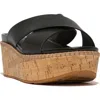 Fitflop Eloise Platform Wedge Slide Sandal In Black