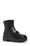 Fitflop Women's F-luma Chunky Snaffle Square Toe Ankle Boots In Black