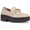 Fitflop Women's F-luma Chunky Snaffle Leather Demi-wedge Loafers In Stone Beige