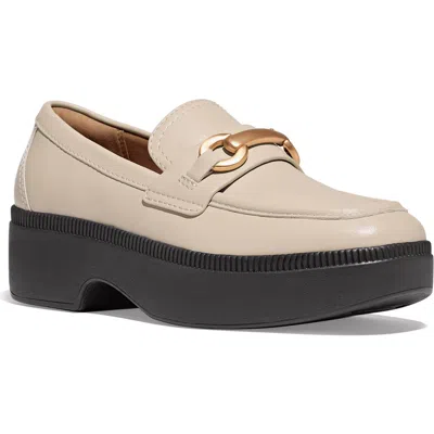 Fitflop F-luma Chunky Snaffle Bit Platform Loafer In Neutral