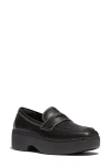 Fitflop F-luma Platform Loafer In Black