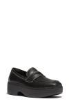Fitflop F-luma Platform Loafer In Black
