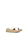 Fitflop F-mode Flatfrom Cross In White