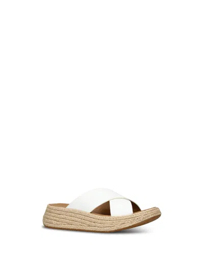 Fitflop F-mode Flatfrom Cross In White