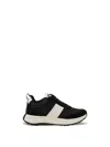 Fitflop F-mode Flow Fabric/suede/ Flatform Sneakers In Black