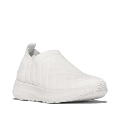 Fitflop F Mode Flow Quilted Knit In White