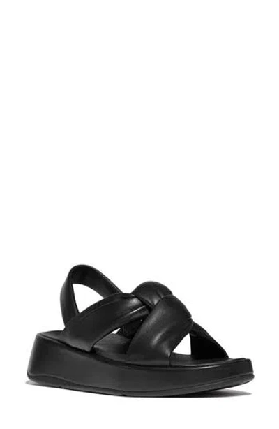 FITFLOP FITFLOP F-MODE KNOT SLINGBACK PLATFORM WEDGE SANDAL