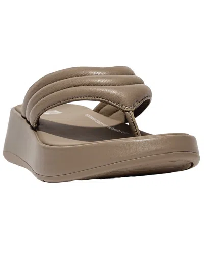 Fitflop F-mode Leather Sandal In Grey