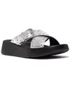 Fitflop F-mode Leather Slide In Gray