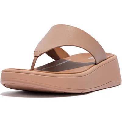 Fitflop F-mode Platform Sandal In Beige