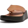 Fitflop F-mode Platform Sandal In Latte Tan