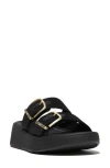 FITFLOP F-MODE SHIMMER BUCKLE SANDAL