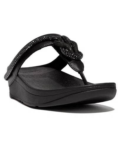 FITFLOP FITFLOP FINO LEATHER TOE POST SANDAL