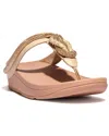 Fitflop Fino Leather Toe Post Sandal In Multi