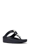 Fitflop Fino Multistone Flip Flop In Midnight Navy