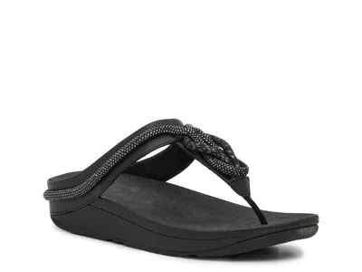 Fitflop Fino Wedge Sandal In Black