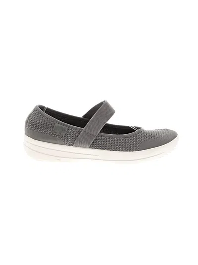Pre-owned Fitflop Flats In Gray