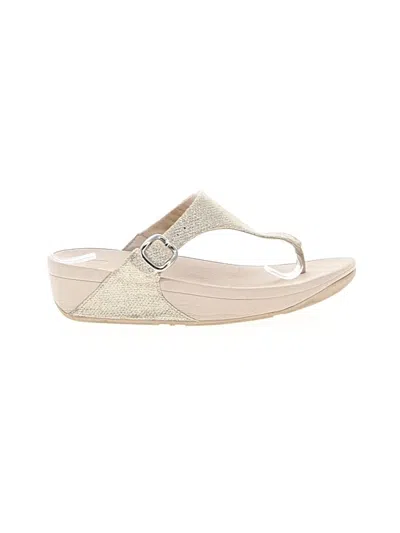 Pre-owned Fitflop Flip Flops In Ivory