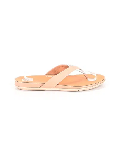 Pre-owned Fitflop Flip Flops In Pink
