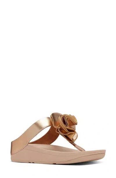 Fitflop Florrie Sandal In Rose Gold
