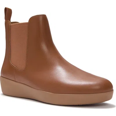 Fitflop Flowform Leather Chelsea Boot In Brown