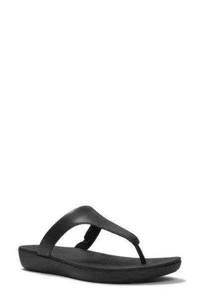 Fitflop Flowform Wedge Flip Flop In Black