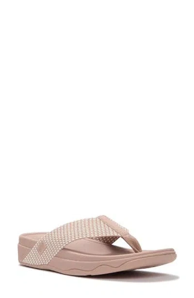 Fitflop Flowmotion Wedge Flip Flop In Pink