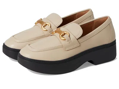 Fitflop F-luma Chunky-snaffle Leather Demi-wedge Loafers In Brown