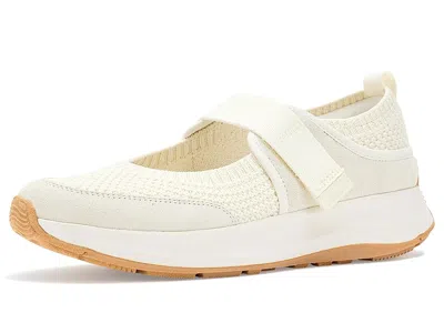Fitflop F-mode Flow Knit/suede Mary Janes In White