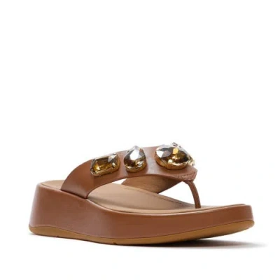 Fitflop F-mode Ultra-jewel Tp Sandal In Brown