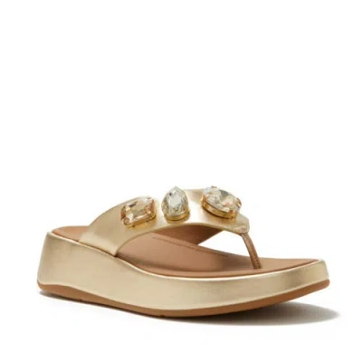 Fitflop F-mode Ultra-jewel Tp Sandal In Gold